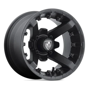 Fairway Alloys – FA138 BATTLE – Black – 12″x7″ -47mm – All weather Wheels – FA-138-M